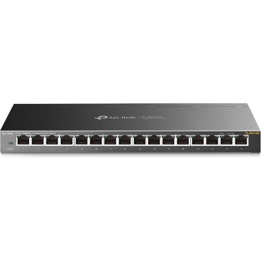 TP-Link TL-SG116E Non-géré L2 Gigabit Ethernet (10/100/1000) Noir