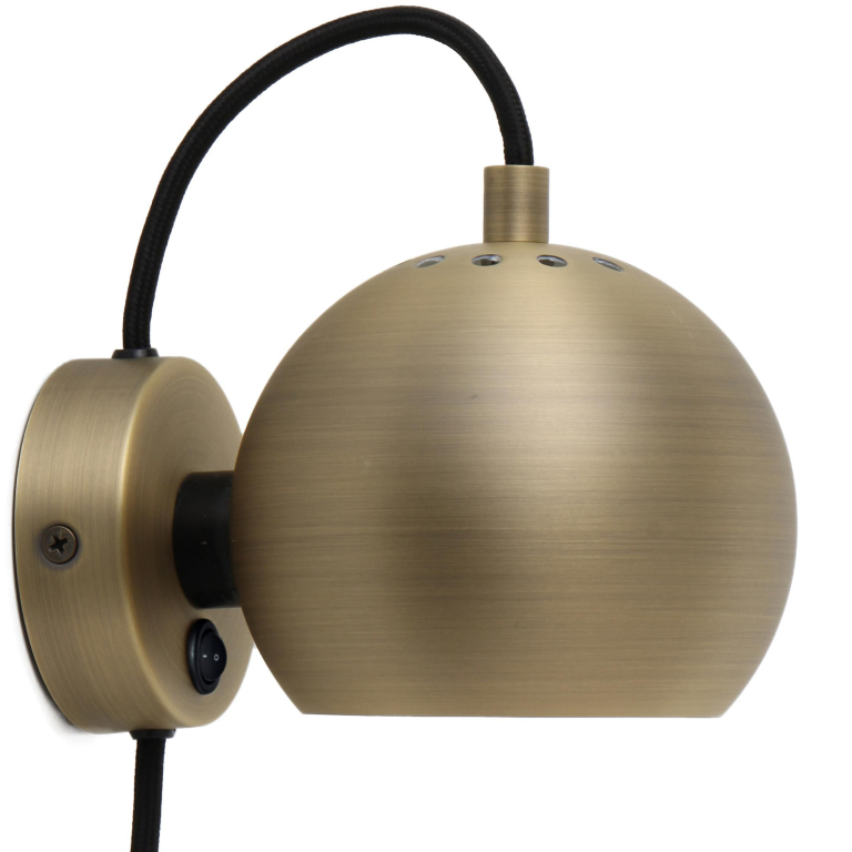 Frandsen Ball wandlamp LED metallic antique brass