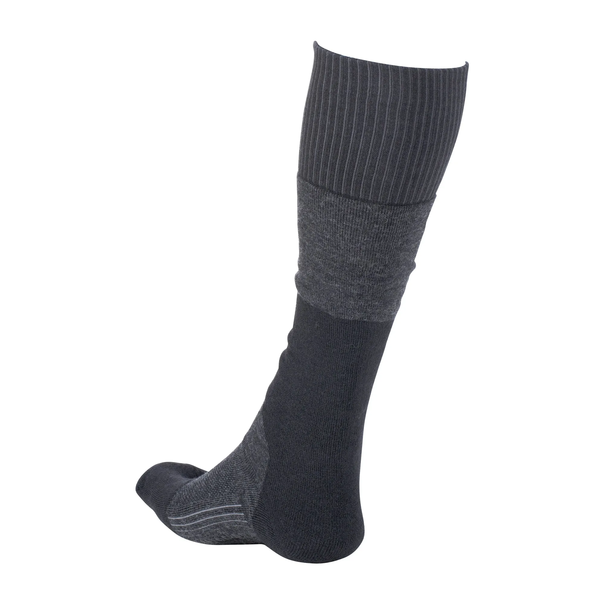Woolpower -  Woolpower Socken Skilled Knee-High 400 dunkelgrau schwarz