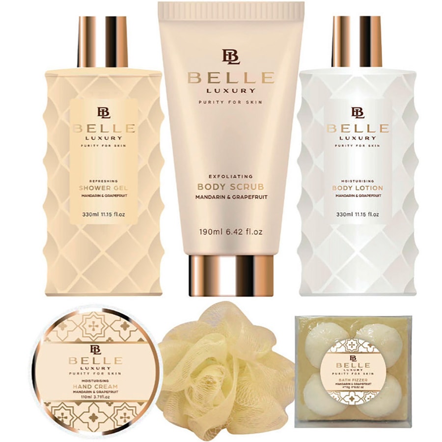Corbeille de bain - Belle Luxury Gold - 6 produits