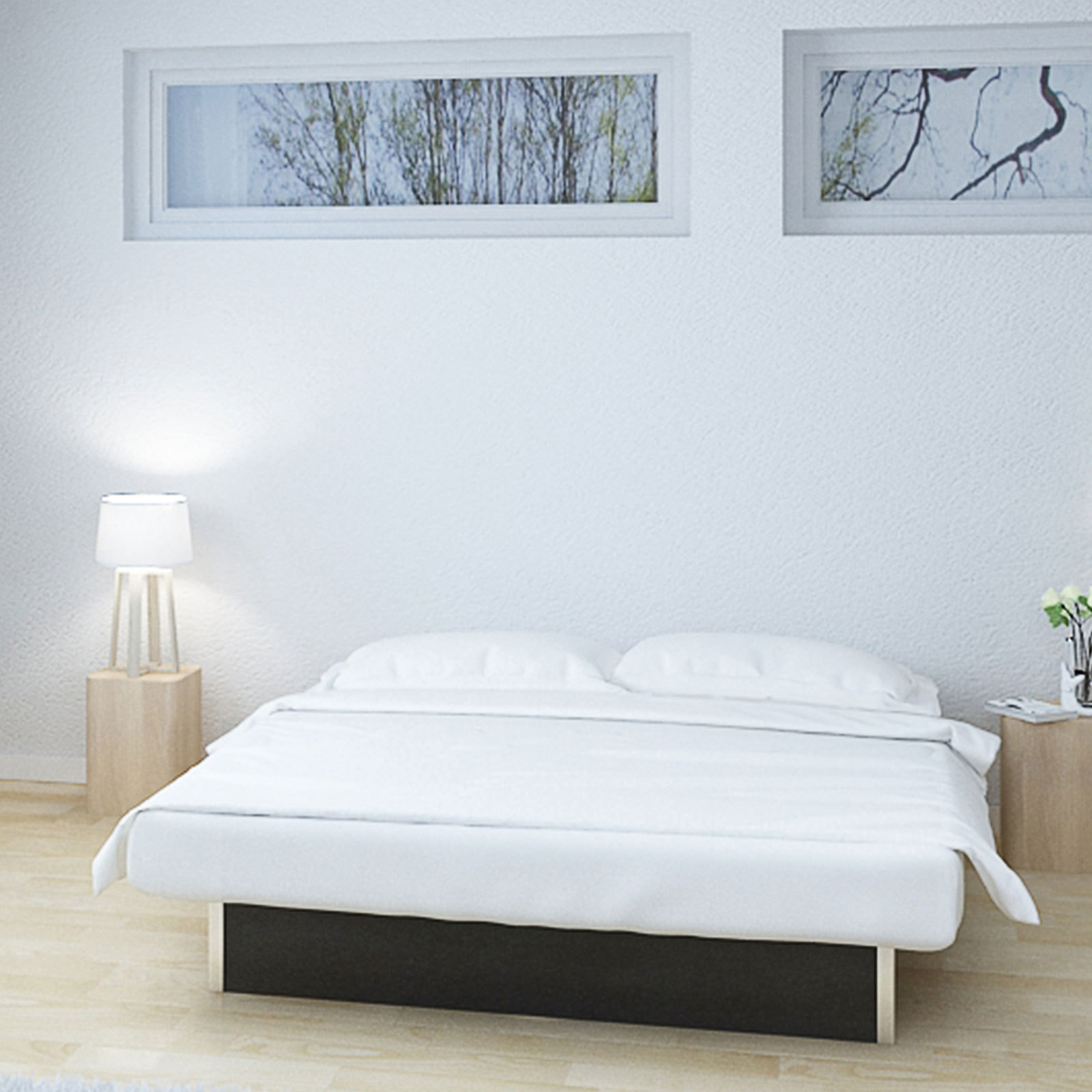 Einbau Wasserbett aquadream - schwarz- volle Beruhigung - 160x200 cm
