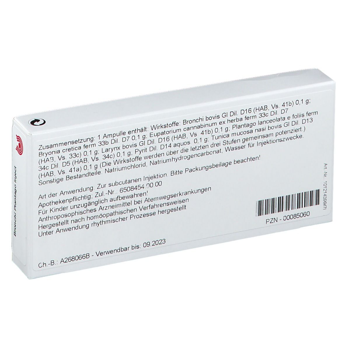 WALA® Bronchi Plantago Inject Amp.