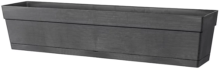 Jardinière à réserve d'eau Deroma Save R anthracite 78 x 16 x h.17 cm