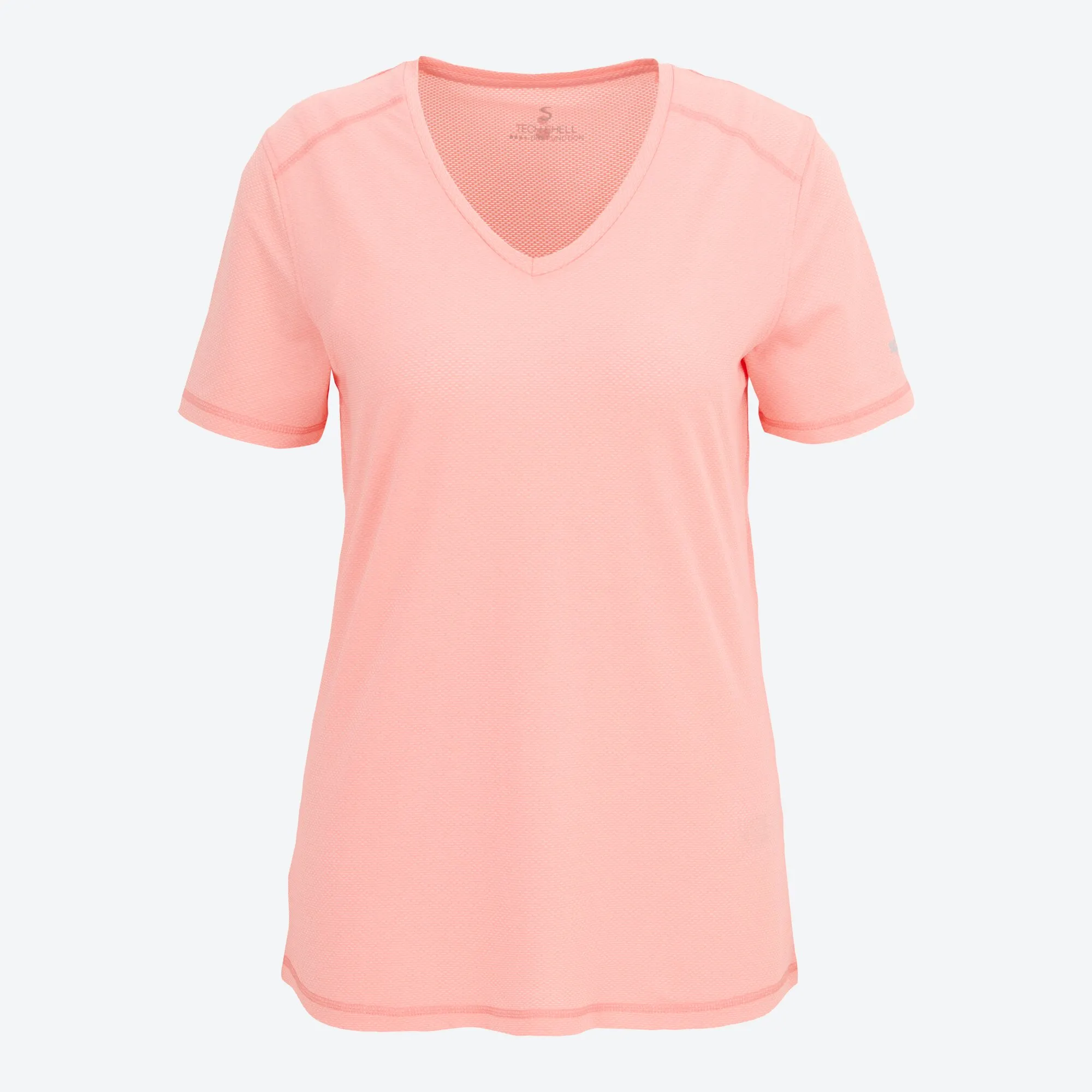Damen-Fitness-T-Shirt mit Struktur-Material