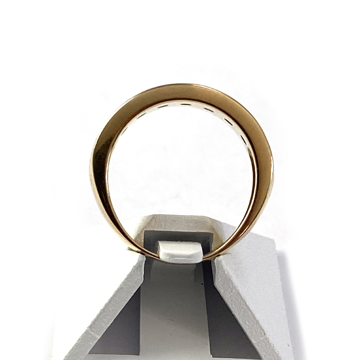 Bague d'occasion or 750 jaune diamants emeraudes