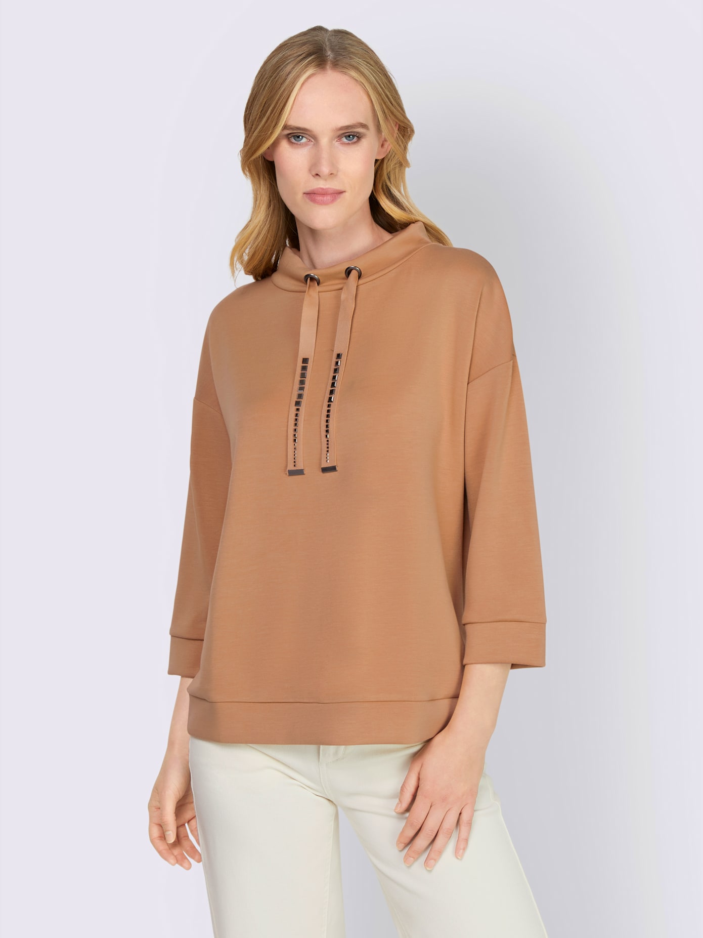 Sweat-shirt mancherons tendance