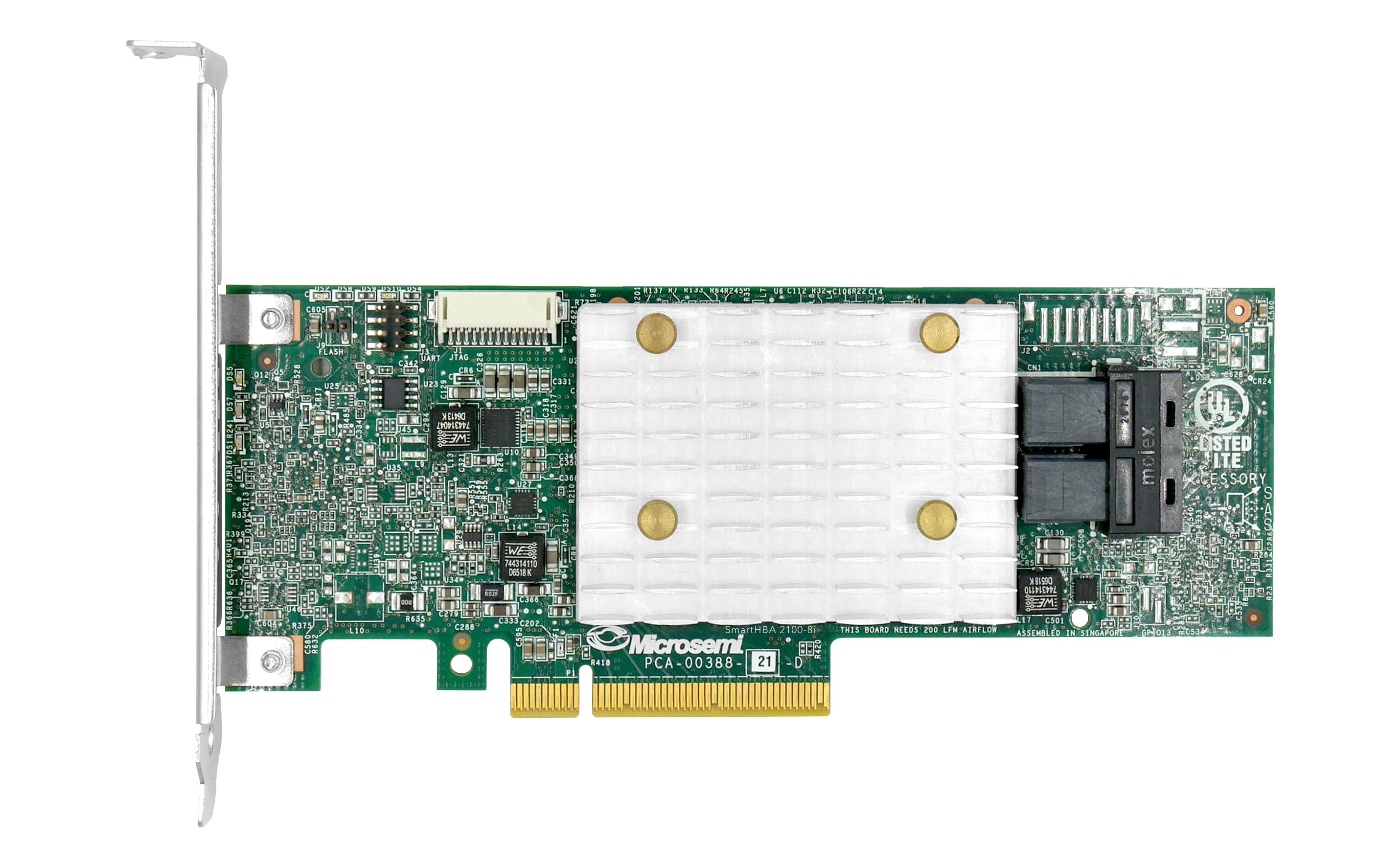 Host Bus Adapter 8 Port SATA3/SAS3 Smart-2100-8i<br>PCIe 3.0 SAS/SATA Host-Bus-Adapter mit 12 Gbps und Hardware-RAID