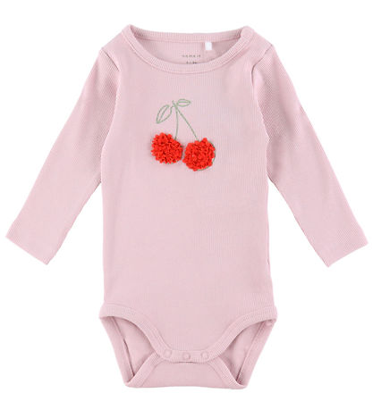 Name It Body L/Æ - Rib - NbfBolia - Winsome Orchid m. Cherry