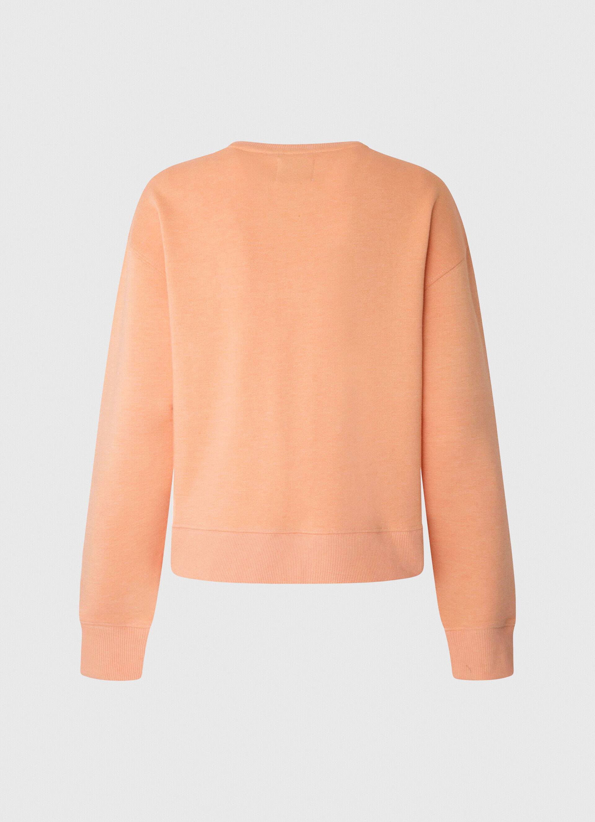 MOLETOM COM LOGOTIPO ESTAMPADO - pêssego e laranja