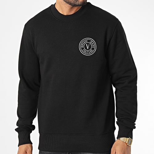 Sweat Crewneck Vemblem Embroidery 73GAIT07 Noir Doré