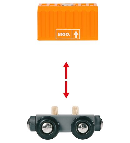 BRIO World Güterzug m. 3 Waggons - Mehrfarbig 33982