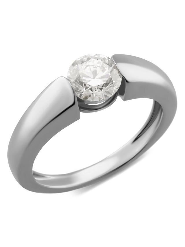 Solitär-Ring, Lab Grown Brillant 1,0 ct., SI, Gold 585
