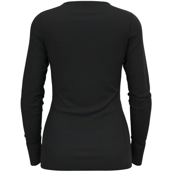 T-shirt thermique ODLO MERINO 200 BL TOP CREW NECK L/S W BLACK