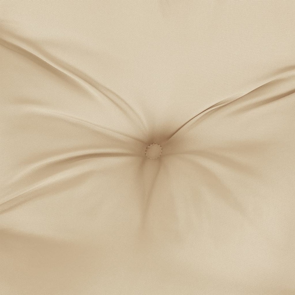 Coussins de banc de jardin 2 pcs beige 120x50x7 cm tissu oxford