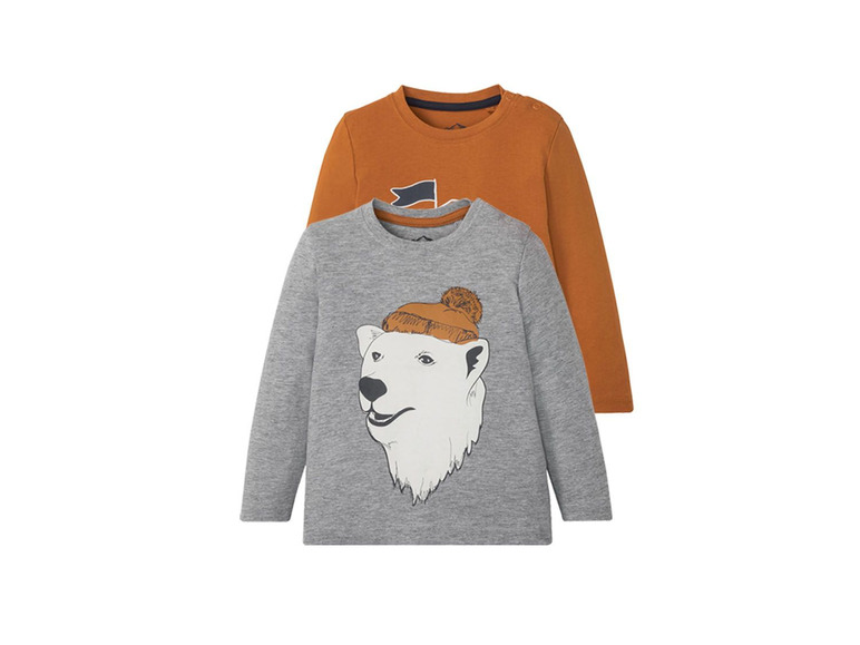 2 Kinder shirts met lange mouwen