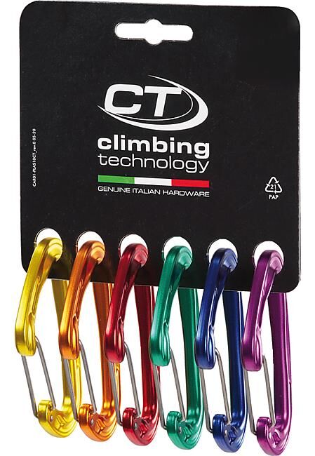 CLIMBING TECHNOLOGY - MOUSQUETONS FLY-WEIGHT EVO PACK X 6