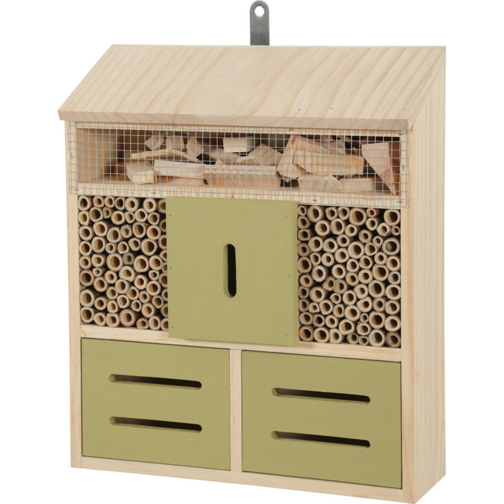 Hôtel pour insectes l, 30 x 10 x hauteur 35.5 cm, insectes