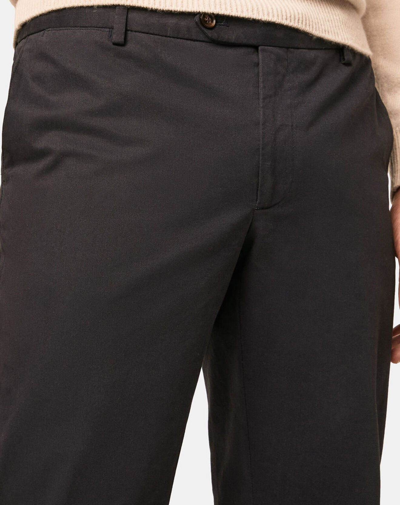 Hackett London Pantalon chino Kensington uni bleu marine