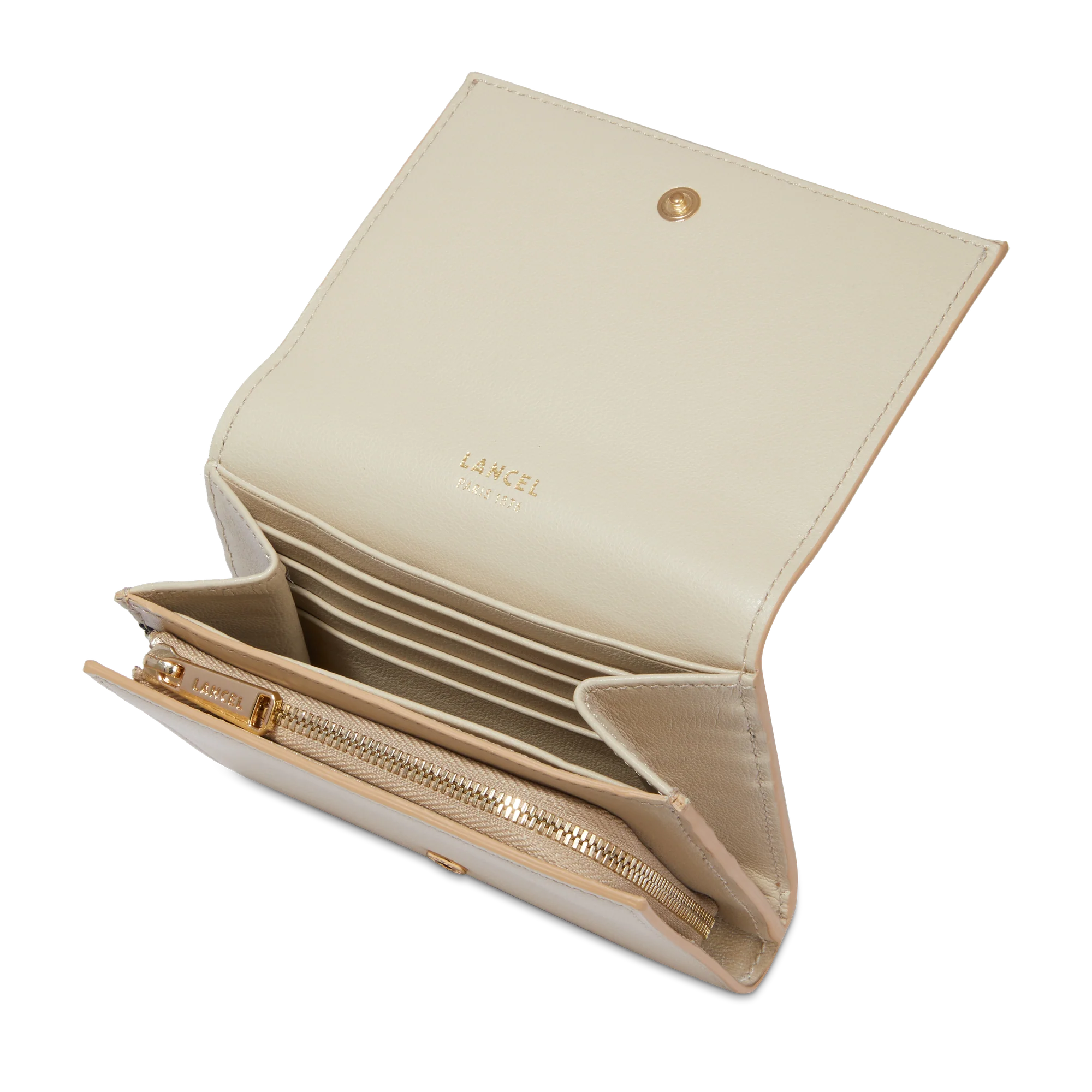 Portefeuille compact rectangulaire rabat Billie de Lancel-Dune