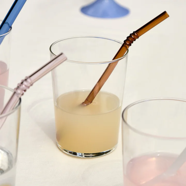 HAY - Sip Trinkhalme, Straight, opaque mix (4er-Set)