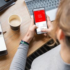 Détecteur de fumée Smart Wi-Fi, blanc