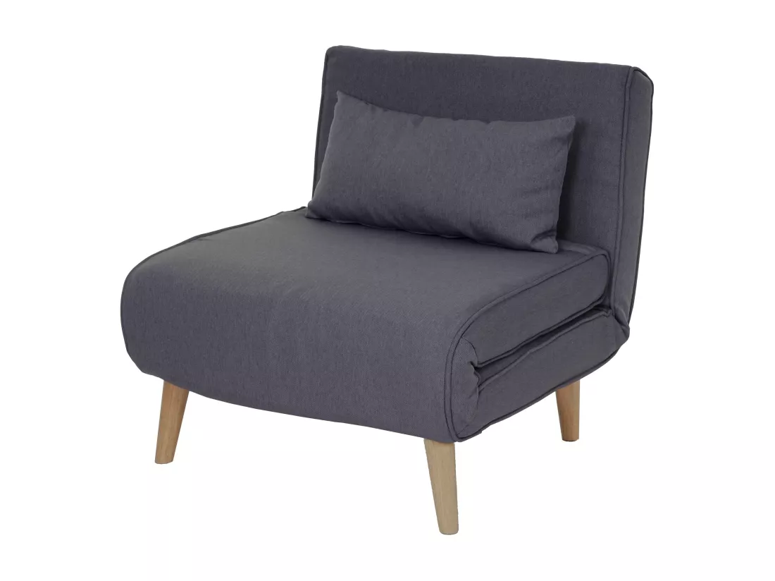 Canapé-lit fauteuil de couchage tissu grise 75 x 70 x 77 cm 04_0003094