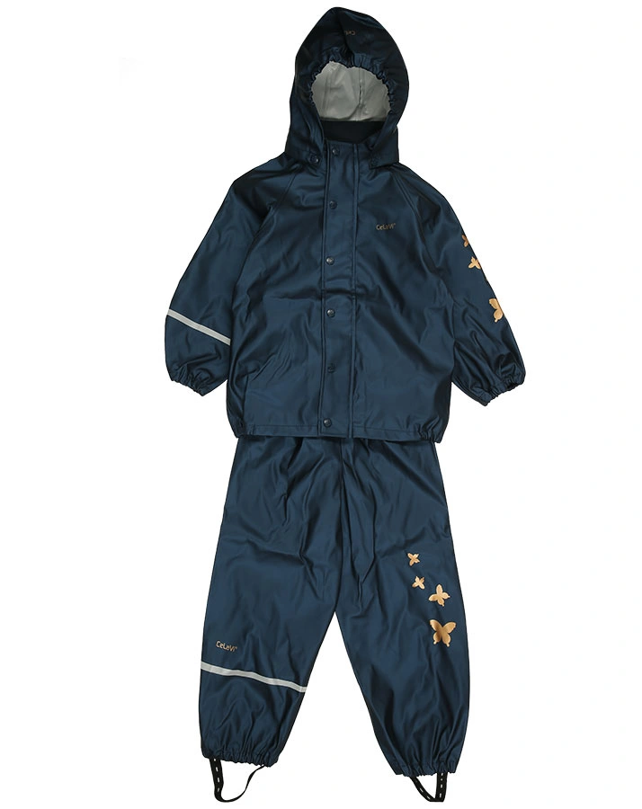 Regenset SCHMETTERLINGE 2-teilig in navy metallic