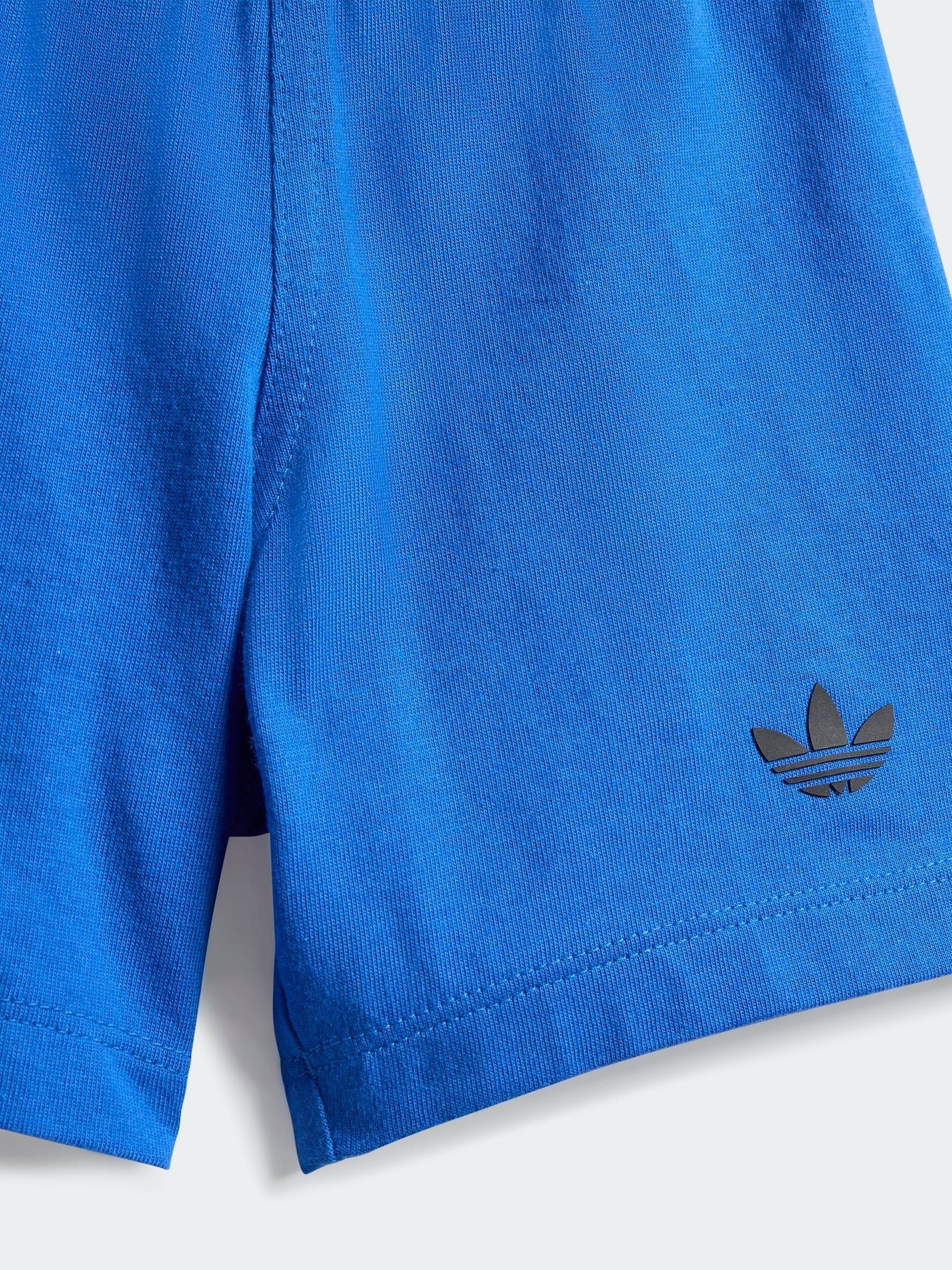 Blauw - adidas Originals Trefoil Infant Kids T-Shirt and Shorts Set