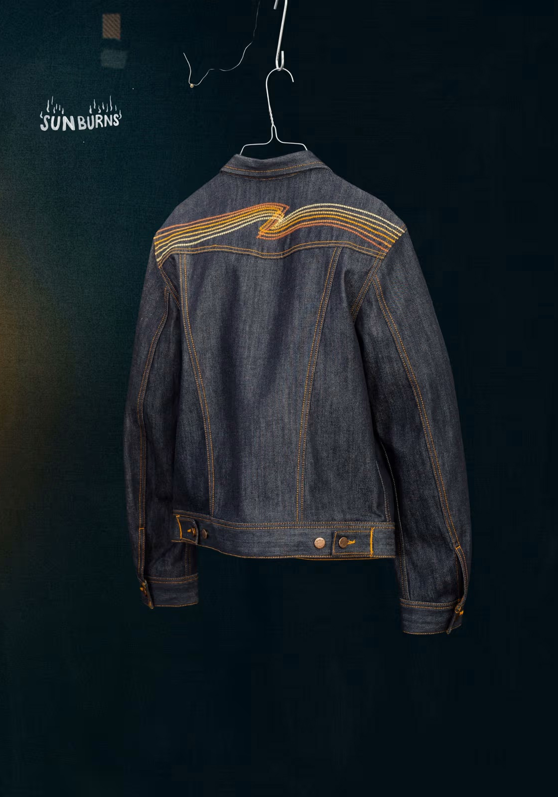 Nudie Jeans Jeansjacke Conny Denim Jacket Sunburns Blue