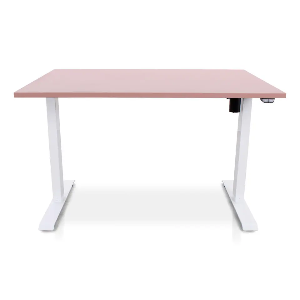 MRC EASY Zit-Sta Bureau – Elektrisch Verstelbaar – 140x80 cm – Blad Dusty Rose