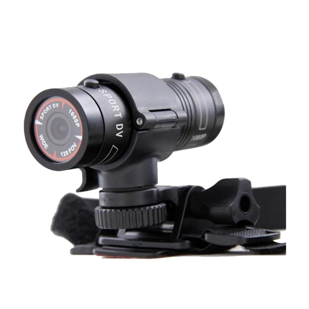 Aluminium 1080p FullHD 120° Grad Action Cam Sport Kamera inkl. Halterungen   Micro SD Kartenslot (Spritzwassergeschützt IPX4) - Schwarz