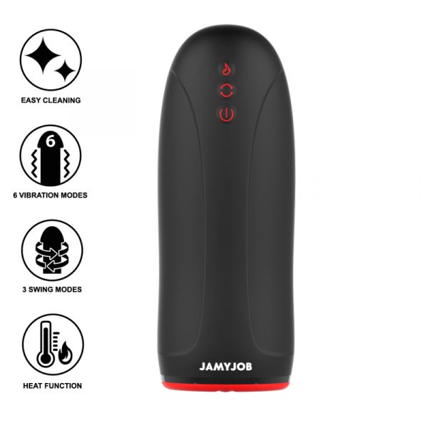 Jamyjob Efeito de Aquecimento Swing-r, Tecnologia de Swing e Masturbador de Vibração - D-236663