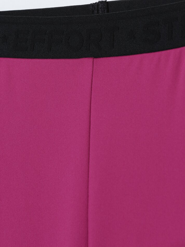 Calça legging esportiva com cós texturizado - Fúcsia