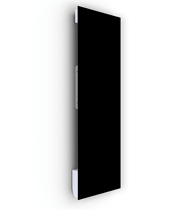 Radiateur électrique à rayonnement avec soufflerie Ilo Fanmix en verre design Noir 1750W