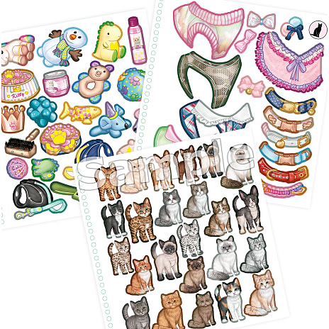 TOPModelDress Me Up Stickerbog KITTY