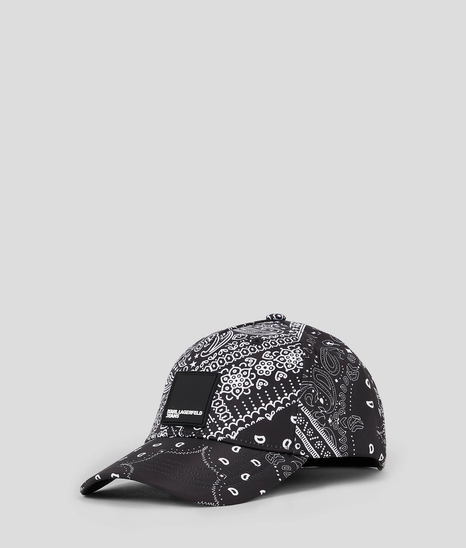 CASQUETTE IMPRIMÉ BANDANA AVEC LOGO KLJ ENCADRÉ
