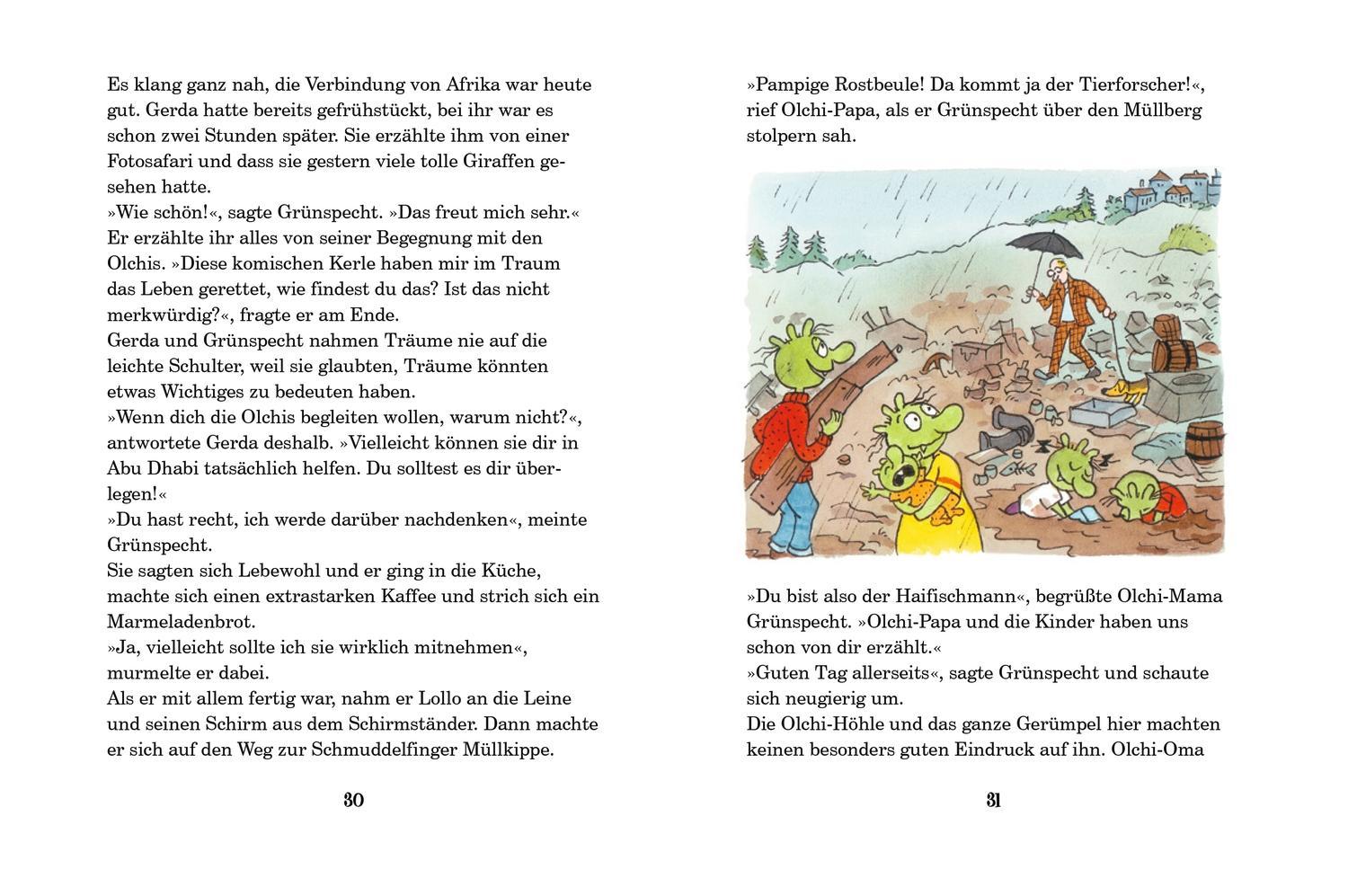 Die Olchis und der karierte Tigerhai / Die Olchis-Kinderroman Bd.3