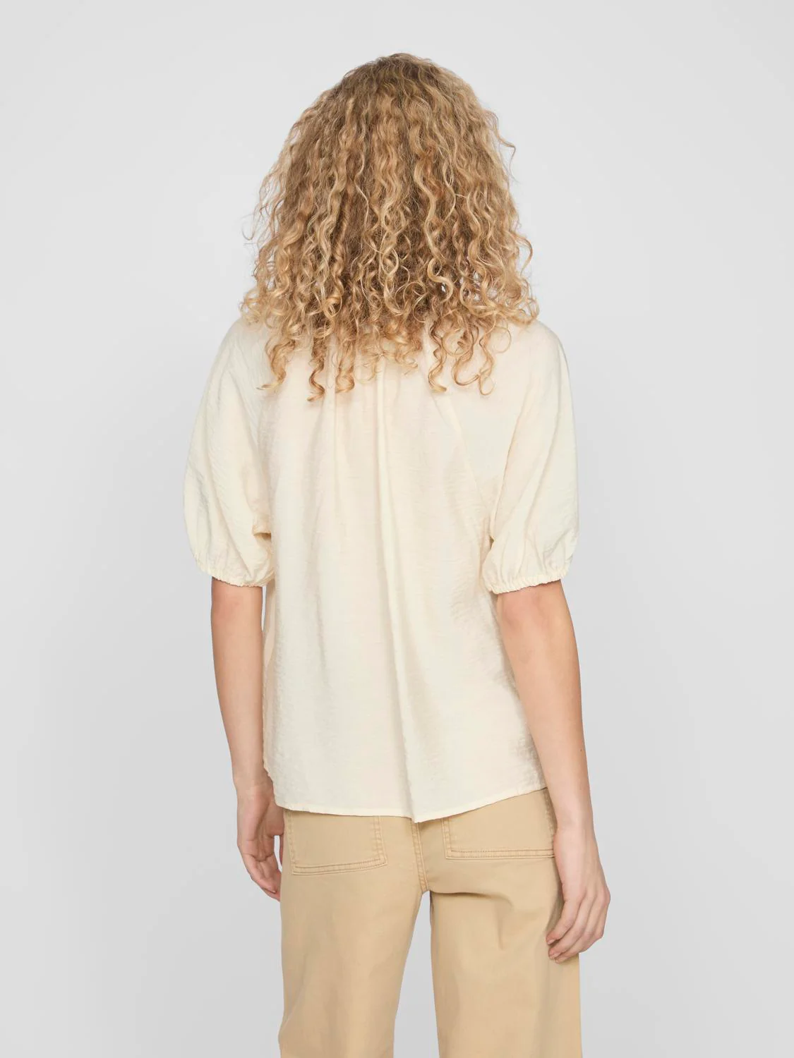 Vila  Vidomira V-Neck bluse - Birch