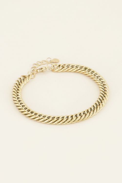 Armband brede schakels