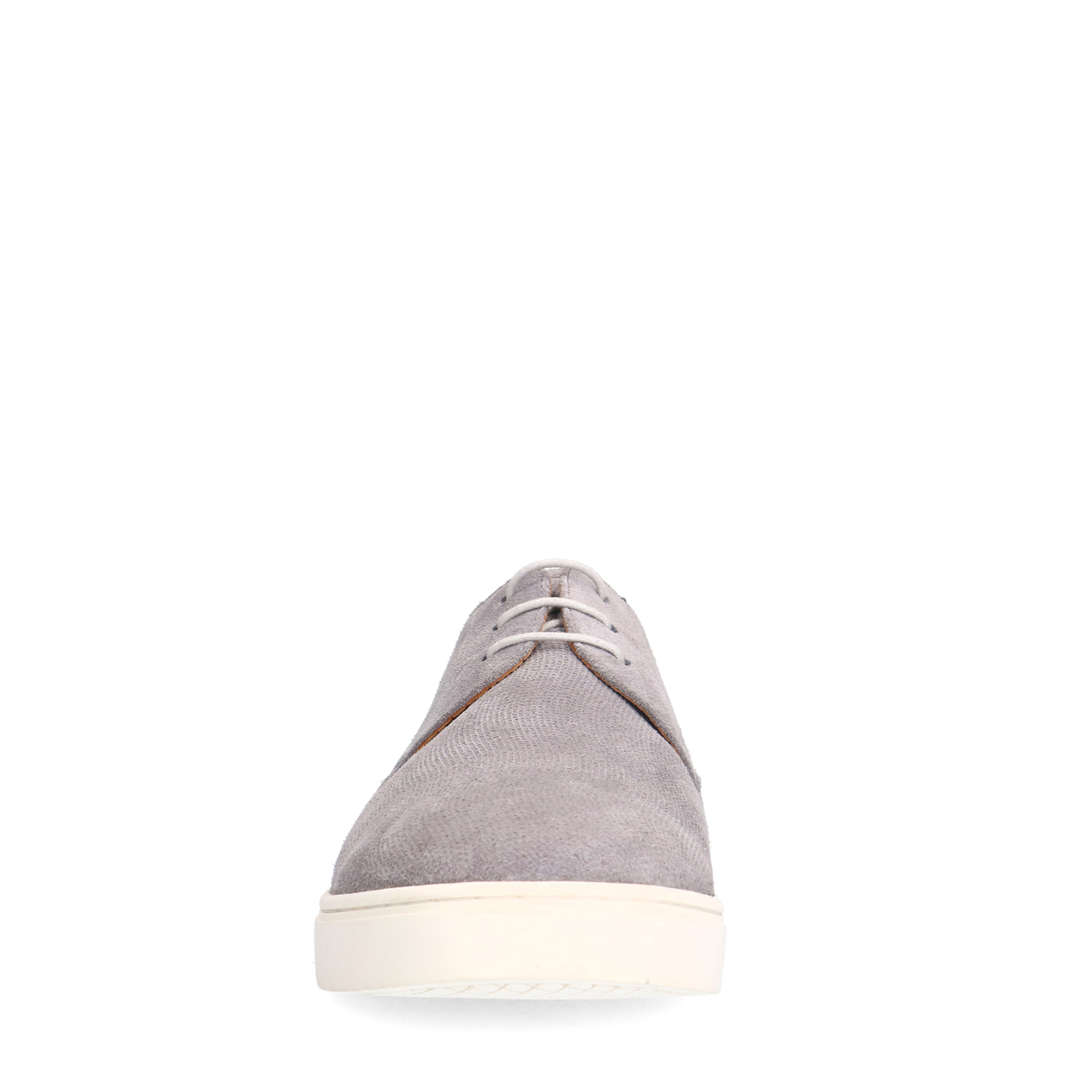Grijze suède veterschoenen