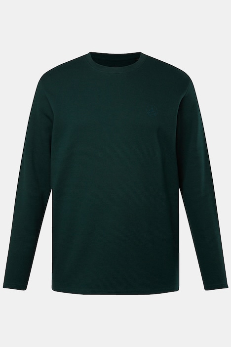 Boston Park Langarmshirt, Strukturjersey, Rundhals, bis 84/86