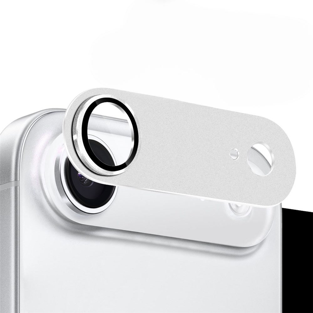 iPhone Air Kamera Objektiv Protector Vollschutz mit Panzer Glas - Silber