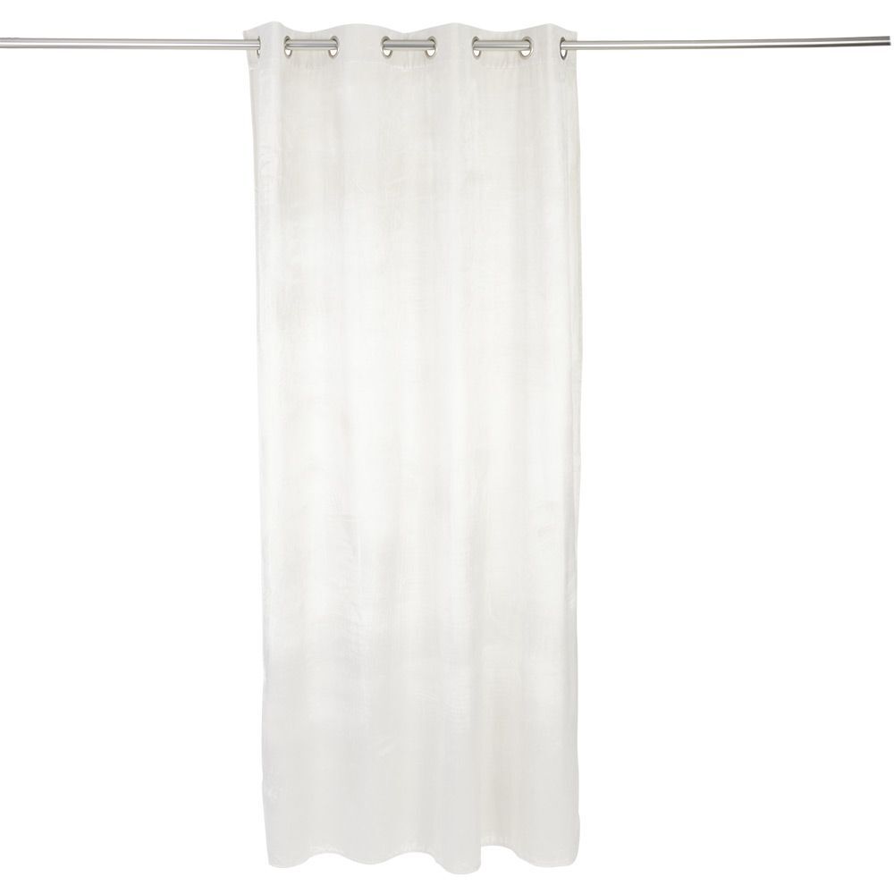 Rideau polyester 140x240cm effet velours gris