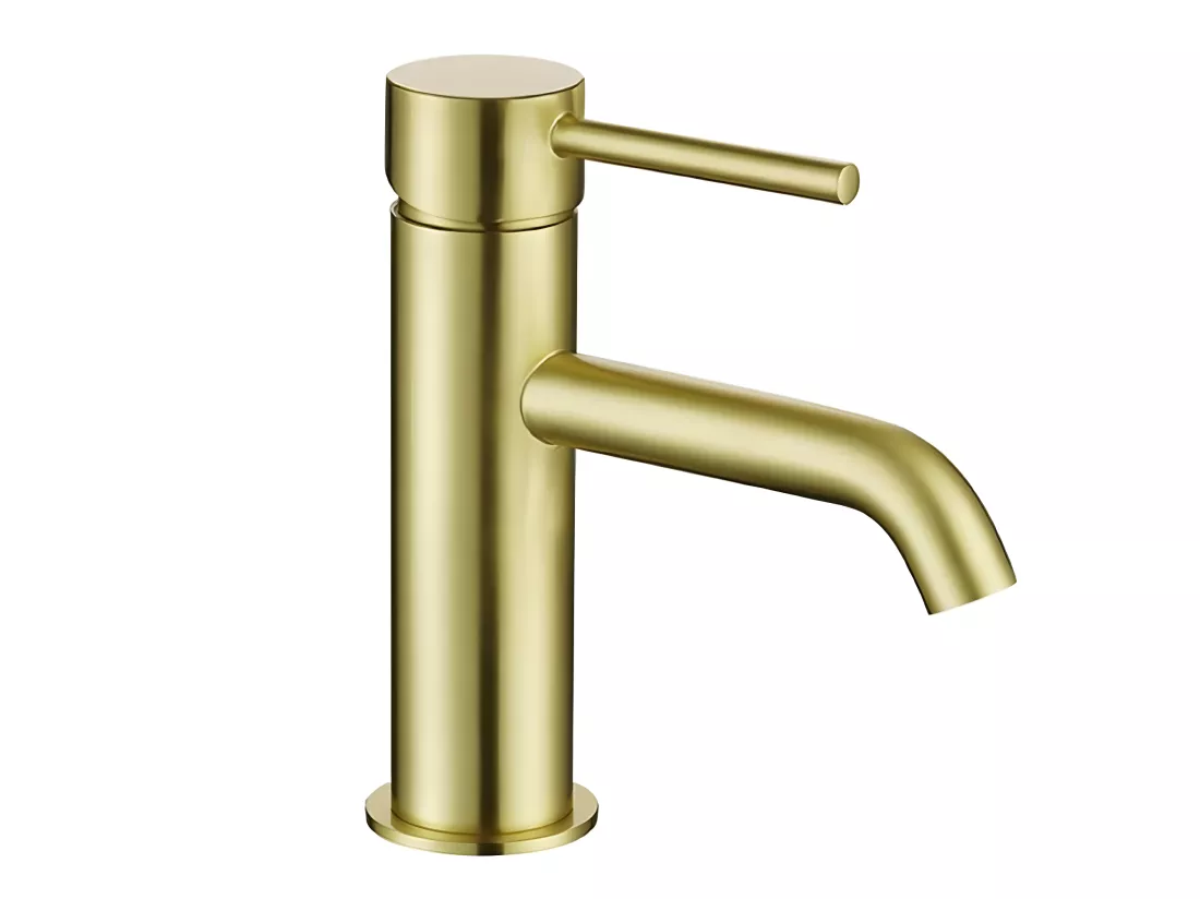 Robinet mitigeur lavabo PICO or brossé