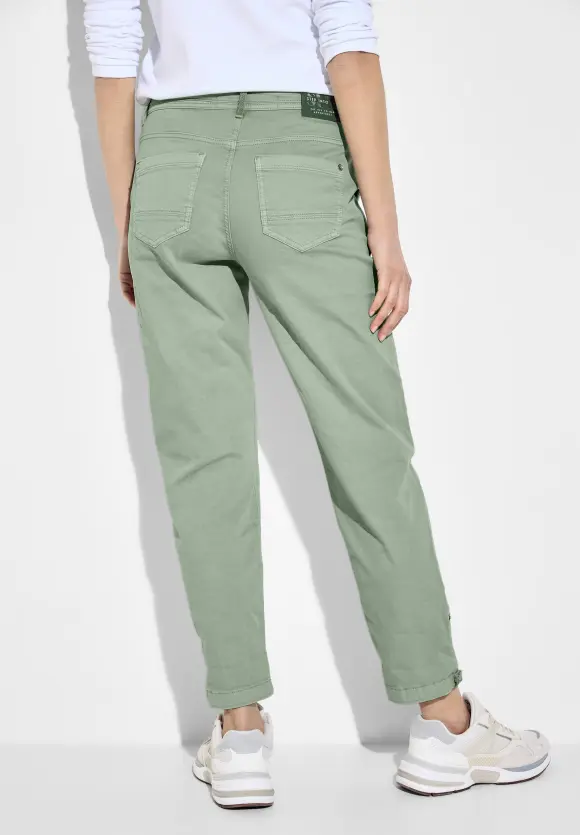 Loose Fit Balloon Hose - dusty salvia green