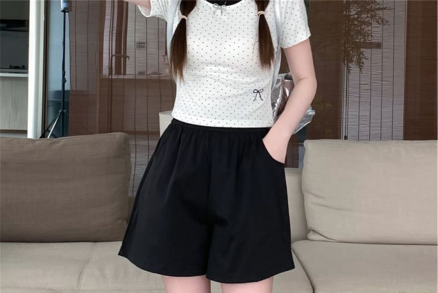 Bloombloom - Effen joggingbroek met elastische taille