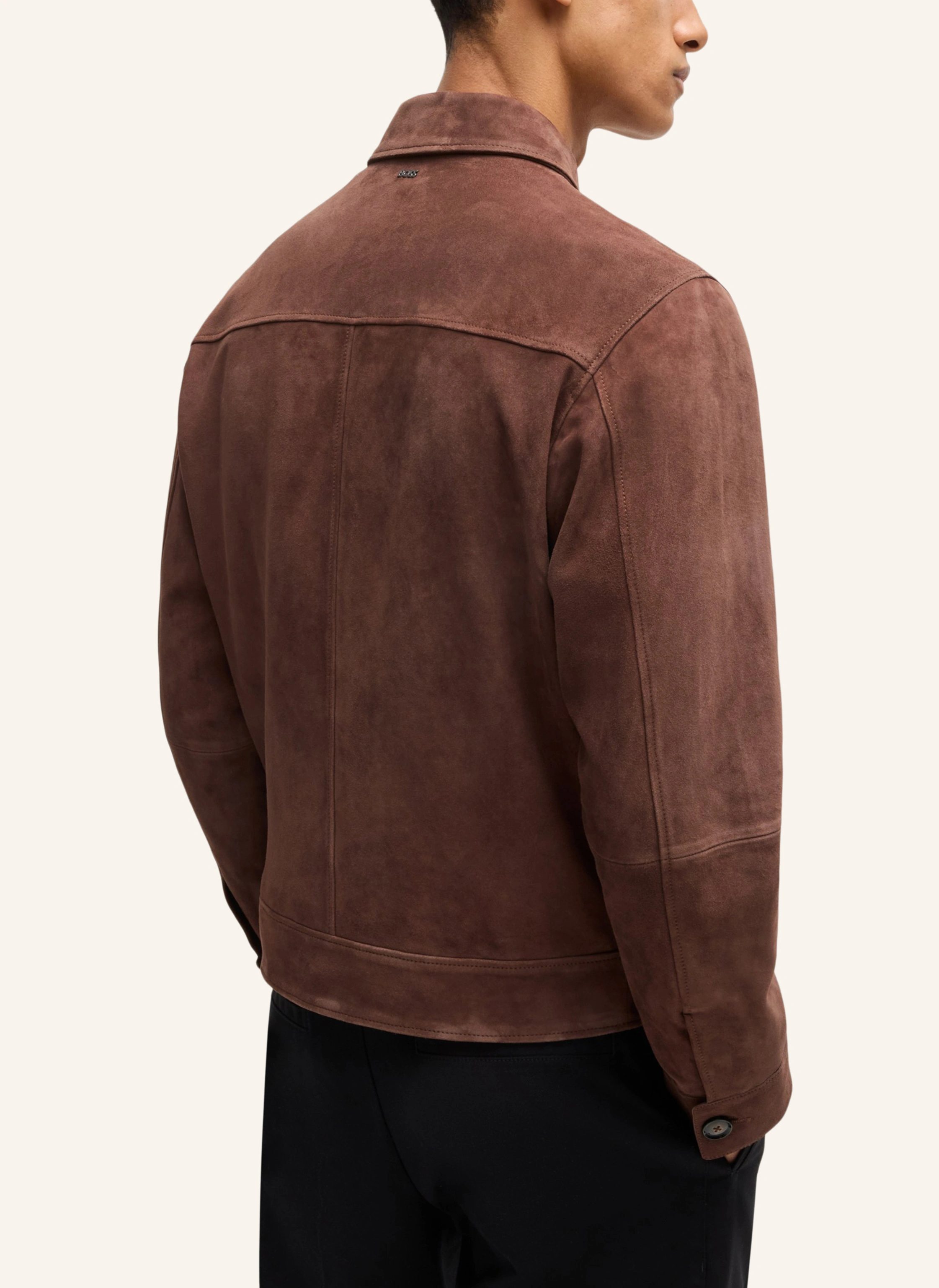 BOSS Lederjacke H-MALBANO5 Regular Fit