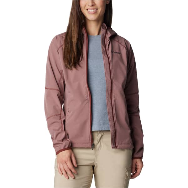 Softshell randonnée COLUMBIA W SWEET AS II SOFTSHELL HOODIE FIG SPICE POPS