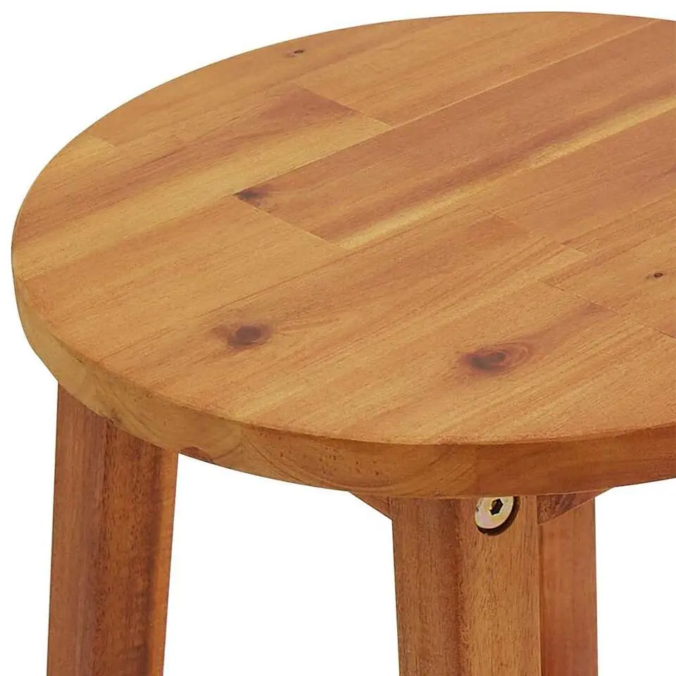 vidaXL - Barstoel - Bruin - Acaciahout - 2 stuks