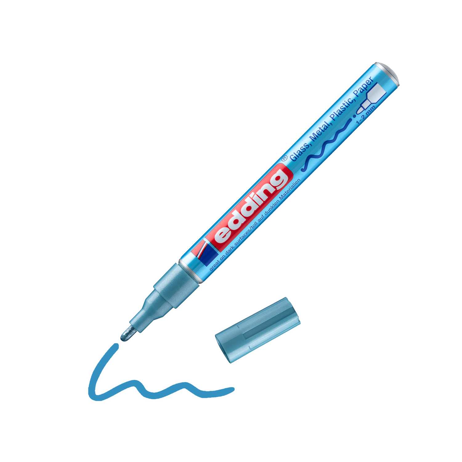 Edding Glanzlack-Marker 751 hellblau metallic